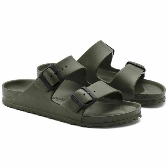 army green birkenstocks